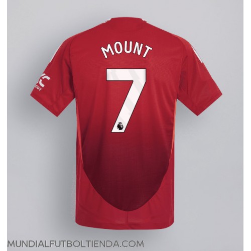 Camiseta Manchester United Mason Mount #7 Primera Equipación Replica 2024-25 mangas cortas